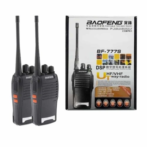 PAR DE RADIOS WALKIE TALKIE UHF-16 CANALES 