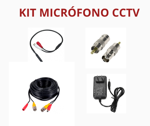 KIT MICROFONO PARA SISTEMA DE CAMARAS DE SEGURIDAD