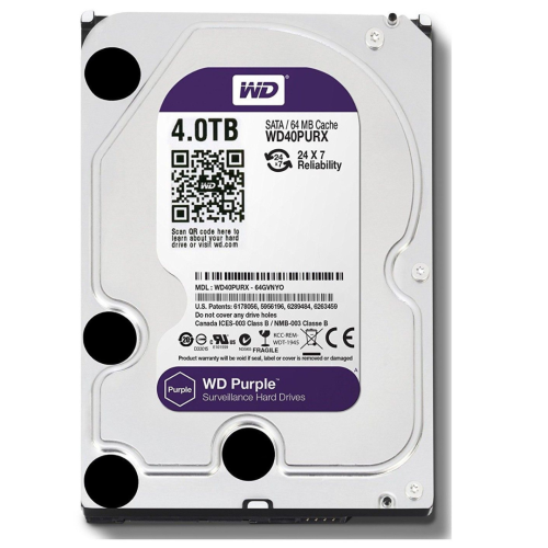DISCO DURO PURPURA- 4TB-24/7-NUEVO-3.5&quot;-5400 RPM- PARA USO EN SERVIDORES -DVR -MARCA WESTERN DIGITAL