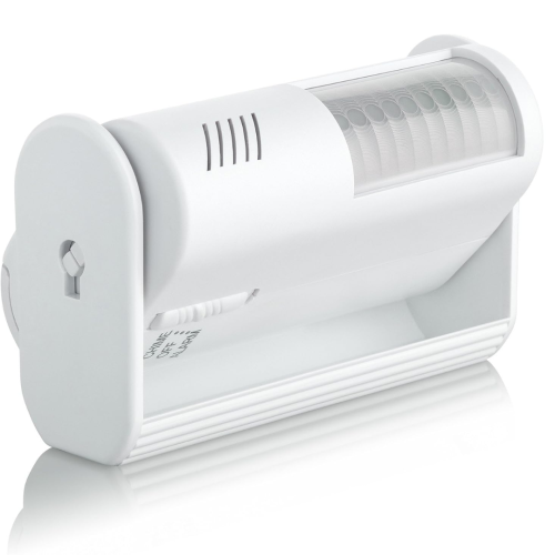 SENSOR / DETECTOR DE MOVIMENTO INALAMBRICO PARA ENTRADA A TIENDA CON TIMBRE DE BIENVENIDA  Y ALARMA 