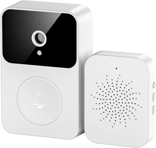 TIMBRE INALAMBRICO CON RECEPTOR-TUYA SMART-COLOR BLANCO