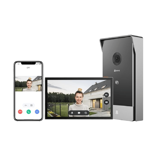 KIT TIMBRE IP CON CAMARA Y VISION NOCTURNA -VIDEO PORTERO IP EZVIZ-CON APLICACION PARA CELULAR 