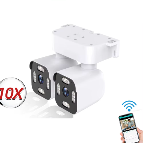 CAMARA WIFI PTZ- BALA DOS CAMARAS EN UNA -5MP-CON ROTACION Y ZOOM DE 10X