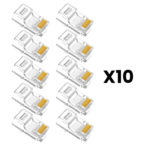 CONECTOR RJ45 CAT 6 -10 UNIDADES 