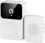 TIMBRE INALAMBRICO CON RECEPTOR-TUYA SMART-COLOR BLANCO