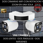 CAMARA WIFI PTZ- BALA DOS CAMARAS EN UNA -5MP-CON ROTACION Y ZOOM DE 10X