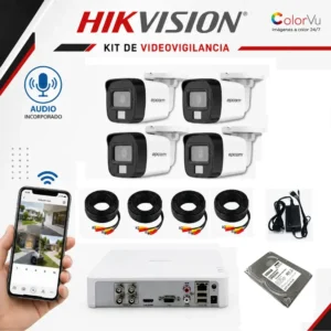 KIT 04 CAMARAS HIKVISION EN TEGUCIGALPA HONDURAS SIS