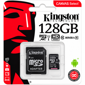 MEMORIA MICRO SD 128GB MARCA KINGSTON TEGUCIGALPA HONDURAS