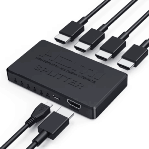 SPLITTER HDMI 1 A 4 SALIDAS- ACTIVO CON CABLE USB