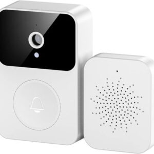 TIMBRE INALAMBRICO CON RECEPTOR-TUYA SMART-COLOR BLANCO