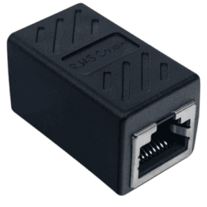 UNION PARA CABLES DE RED RJ45-COLOR NEGRO