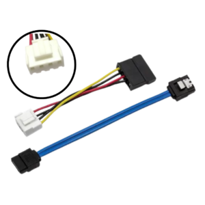 CABLES SATA DE VIDEO Y ENERGIA PARA DISCO DURO EPCOM HIKVISION Y DAHUA FAJAS PARA DISCO DURO