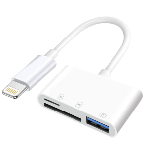 ADAPTADOR IPHONE LIGHTNING 3 EN 1