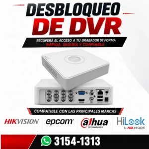 SERVICIO DE DESBLOQUEO DE DVR EN SIS HONDURAS TEGUCIGALPA