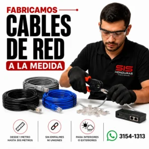 FABRICACION DE CABLES DE RED ETHERNET RJ45 A LA MEDIDA TEGUCIGALPA SIS HONDURAS