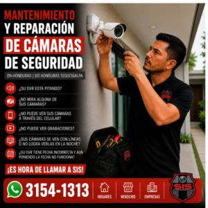 SERVICIO DE MANTENIMIENTO Y REPARACION DE CAMARAS DE SEGURIDAD EN TEGUCIGALPA SIS HONDURAS (1)