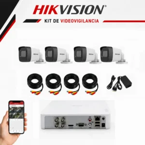 KIT 04 CAMARAS TURBO HD HIKVISION -2MP-1080P