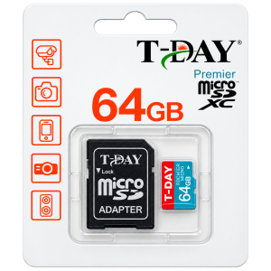 MEMORIA MICRO SD 64GB PARA CAMARAS DE SEGURIDAD-MARCA TDAY- SIS HONDURAS TEGUCIGALPA