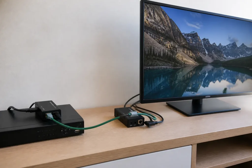 extensor RJ45 a HDMI activo a 60 metros