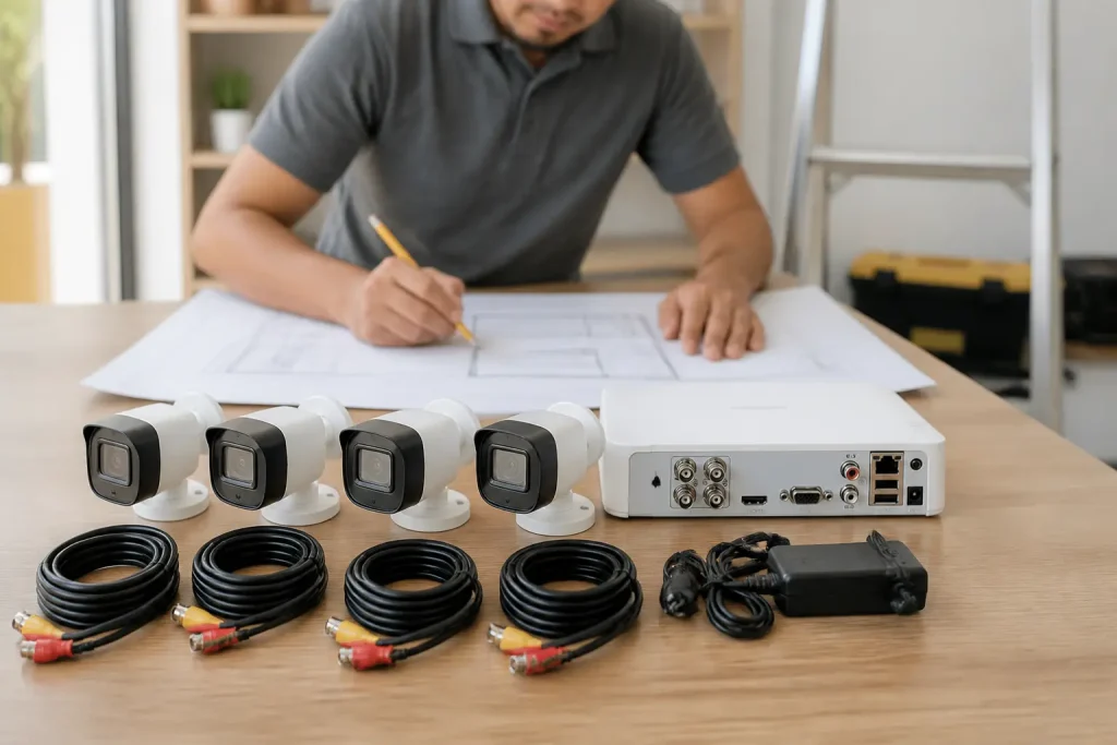 kit de 4 o 8 cámaras de seguridad